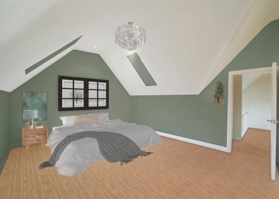 bedroom for spec house  Design Rendering
