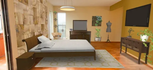 mustard yellow room