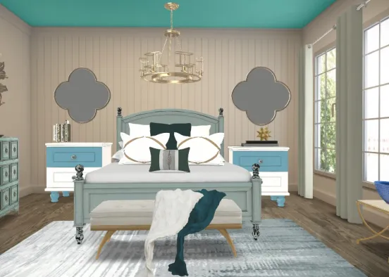Guest Bedroom  Design Rendering