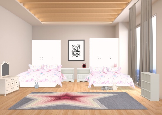 Bedroom for kids Design Rendering