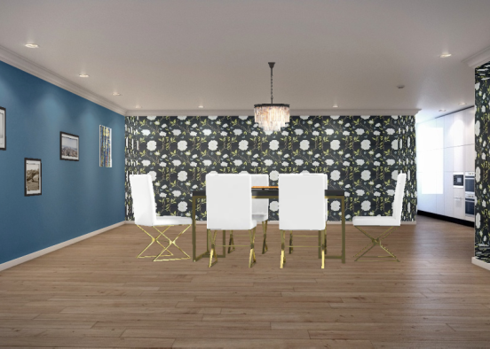 A diningroom Design Rendering