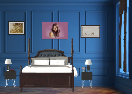 A lively bedroom Design Rendering