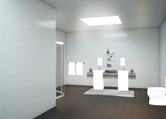 modern bathroom Design Rendering