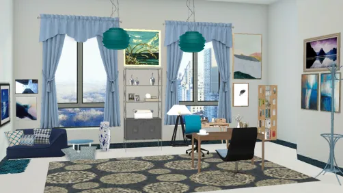 Interior design office or hygge therapy