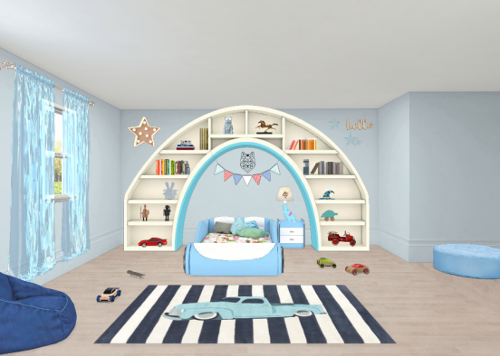 Kids room Design Rendering