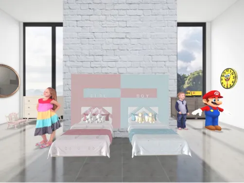boy and girl room 