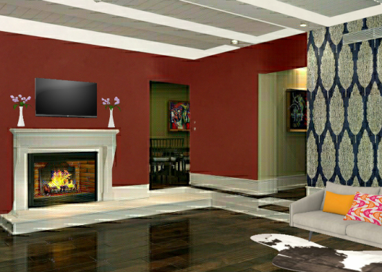 Little Out there living room Design Rendering