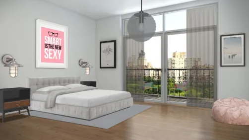 Pink bedroom