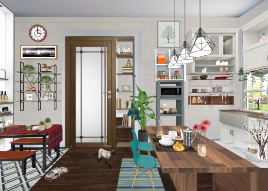 My kitchen design😄 Design Rendering