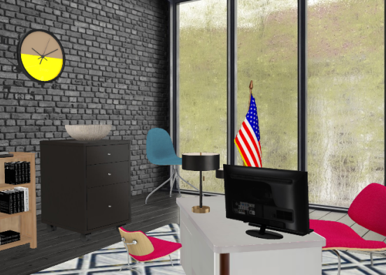Gloomy Day at the Office Design Rendering
