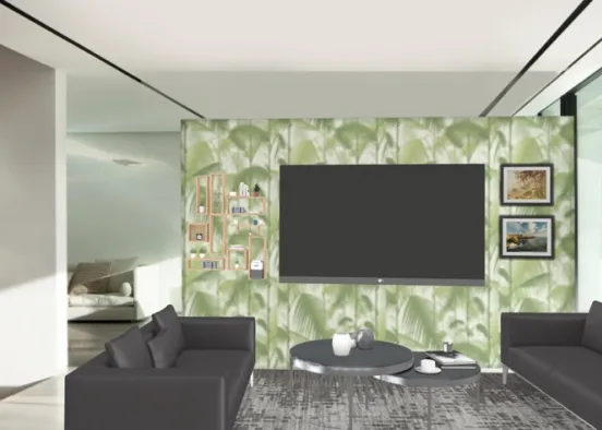 modern and beautiful lounge  Design Rendering