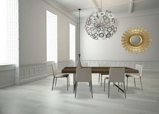 Sala de jantar Design Rendering