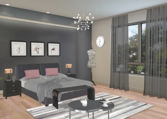 bedroom design  Design Rendering