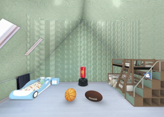 Toddler Boy room  Design Rendering
