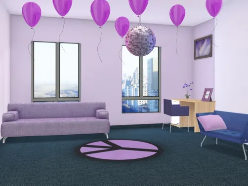 Fun Purple Lounge