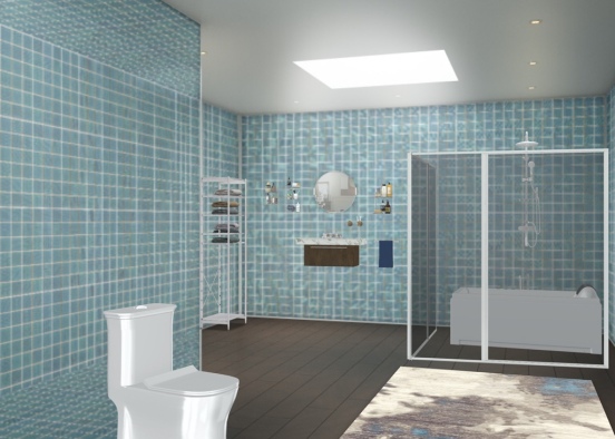 classy bathroom  Design Rendering