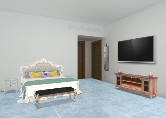 The classic hotel gusset room Design Rendering