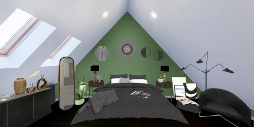 Green bedroom