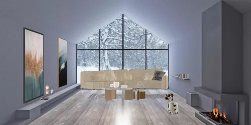 Sala elegante de cabaña💙