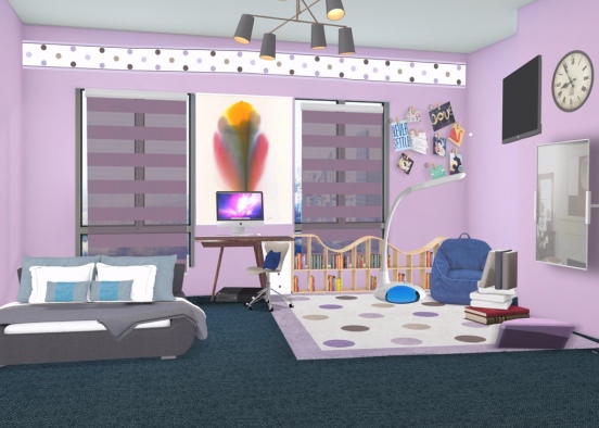 Twilight Sparkle’s Room Design Rendering