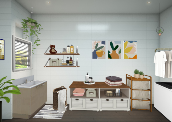 Laundry room #clean #neat Design Rendering