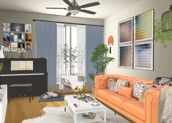 Cozy, small apartment  Design Rendering