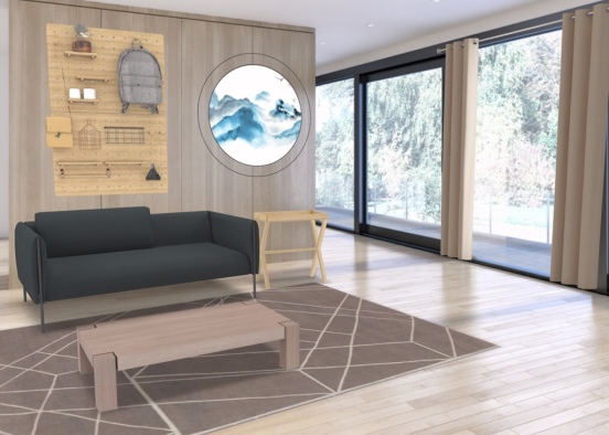 Lounge Room Design Rendering