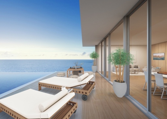 luxury balcony Design Rendering