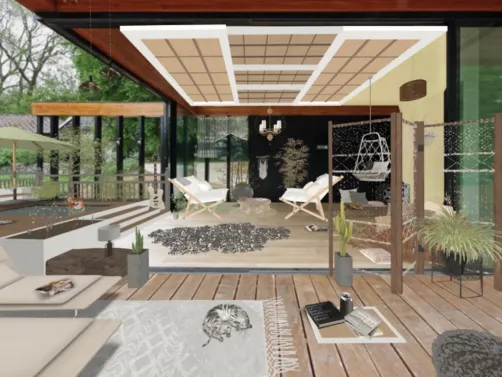 Outdoor Seating Area for Earl and Emily
