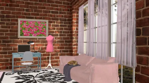 🌸pink brick office🧱