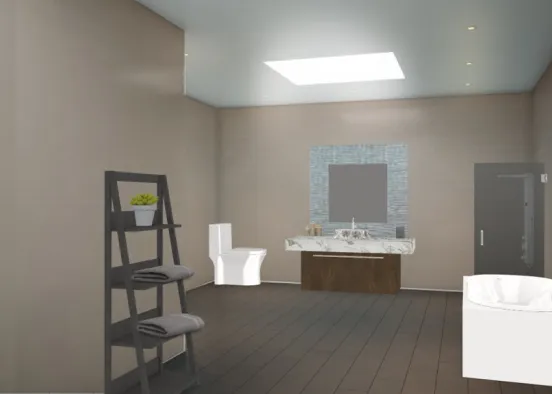 bathroom done ✅  Design Rendering