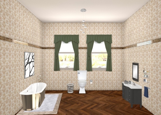 1rst Bathroom! Design Rendering