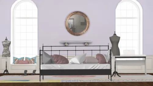 Pastel Pink and Peach Bedroom