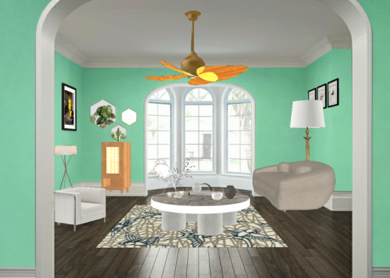 My my new spring color for my living room Design Rendering