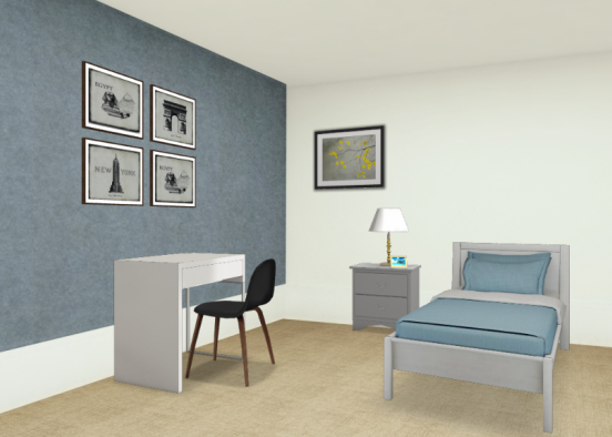 grey room Design Rendering
