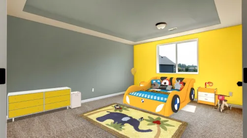 yellow little kids room