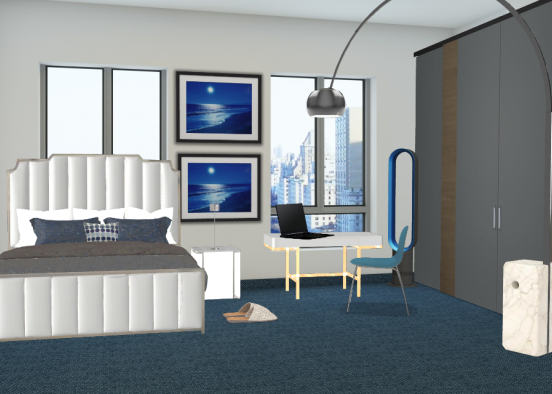 Bedroom  blue 💙💙💙 Design Rendering