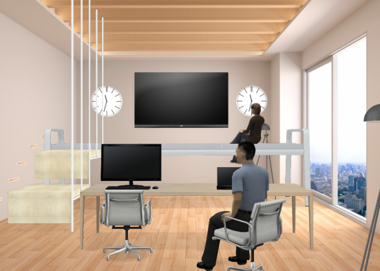 A space to work and deal with business conferences Design Rendering
