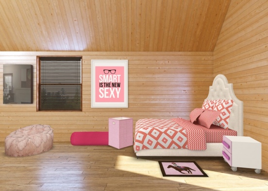 chambre fille Design Rendering