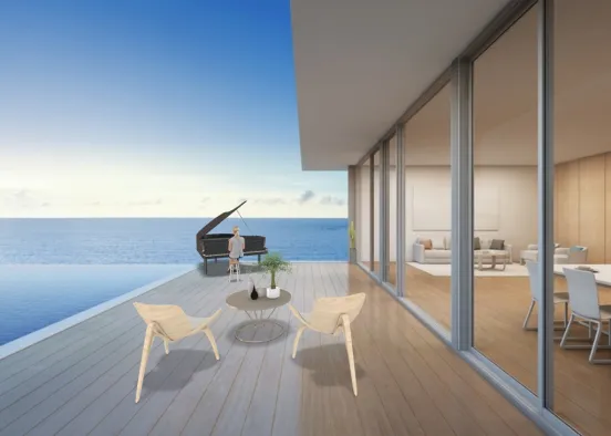 patio at the beach Design Rendering