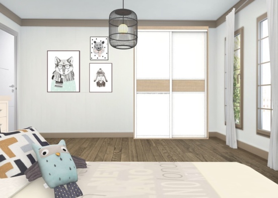 habitaciones molonas para los pequeños de la casa / cool room for the little one in the house Design Rendering