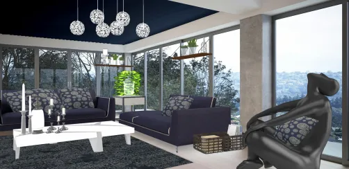 Relaxing zen living room