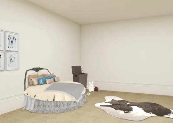 luxury dog bedroom Design Rendering