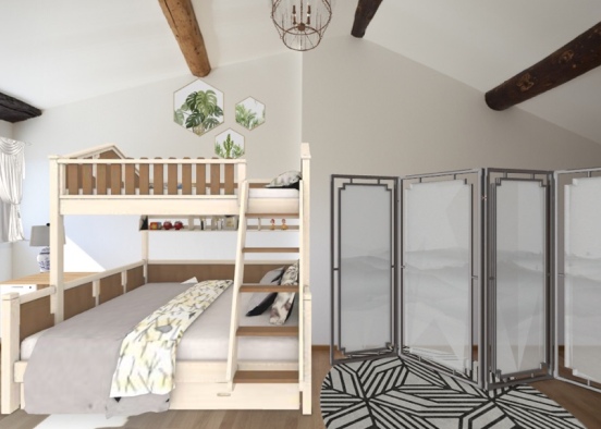 this is a cute room for teen girls  Design Rendering