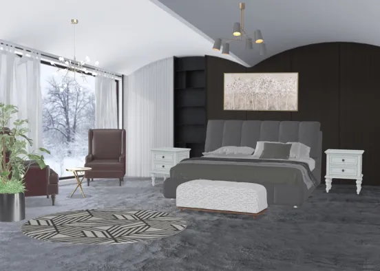 bedroom classic Design Rendering