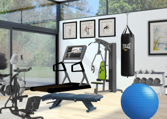 A perfect place to workout is gym Design Rendering