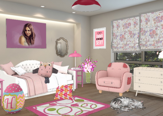 Pink room Design Rendering