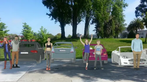 1 driveway and the vehicle owners
