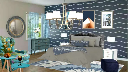 Bedroom blue