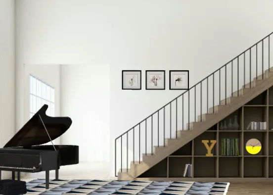 Sala de estar Francesa Design Rendering